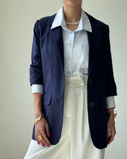 کت آستین سه ربع کد 100128