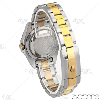 ساعت رولکس سابمارینر زنانه طلایی نقره ای صفحه سبز 107061