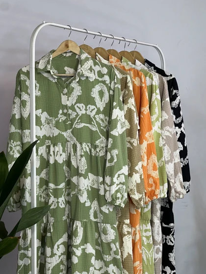 پیراهن مانتویی عطرین