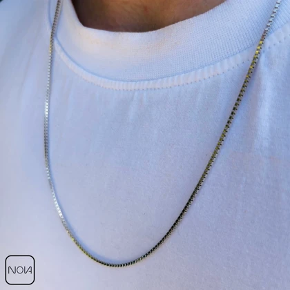 گردنبند نقره مردانه ونیزی کد 0251245