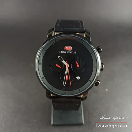 ساعت مچی مردانه اورجینال موتور ژاپن برند مینی فوکوس سه موتور مدل Mf0102G.03 بند چرم