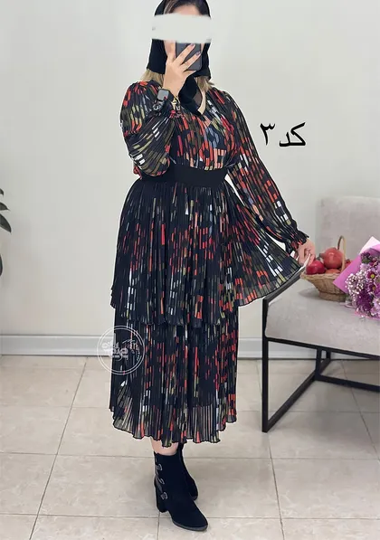 پیراهن حریر مزونی