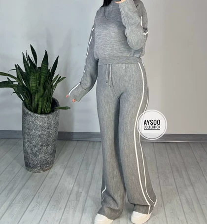 ست بلوز شلوار بافت