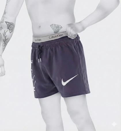 شلوارک کوتاه نایک دورس (Nike) مخصوص تمرین پا (اسکواتی) و چاپ زول