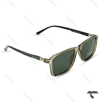 عینک پلیس مردانه RE2590-6 دسته 360 درجه سبز Police-10011-G