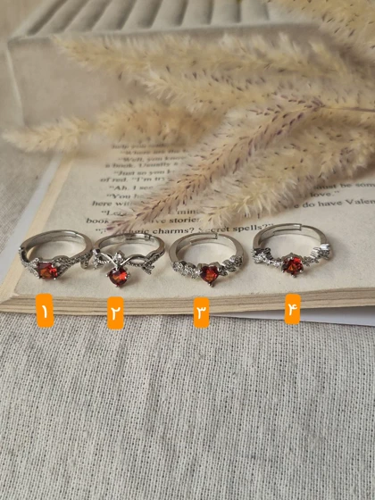 انگشتر جواهری کالکشن قرمز