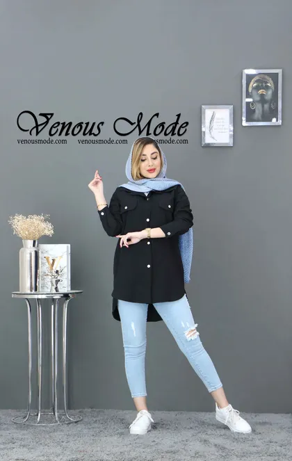 مانتو لینن تک دکمه