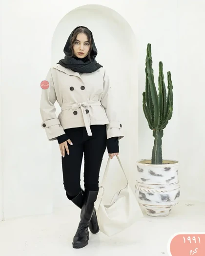 ترنچ کت یقه ایستاده آیرال 1991