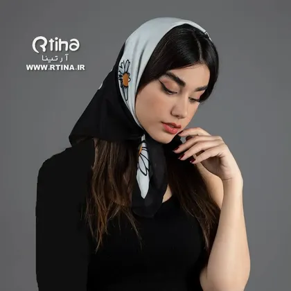 روسری مینی اسکارف بابونه طرح جدید دخترانه و زنانه