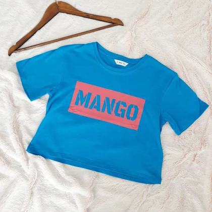 تیشرت کراپ زنانه MANGO کد Z-SA2