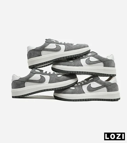 کفش کتانی مردانه سفید طوسی نایک NIKE SB
