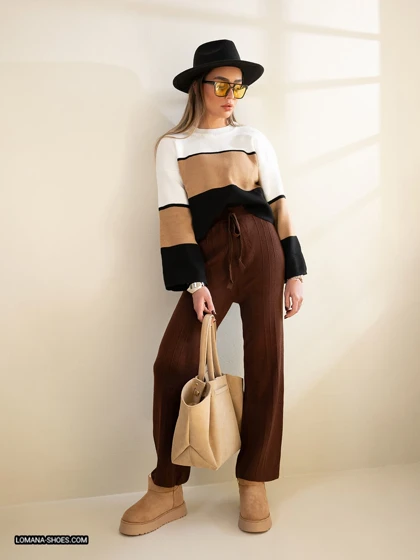 شلوار بافت - کد 2604