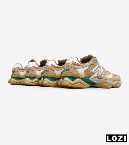 کفش کتانی مردانه کرم قهوه ای سبز NEW BALANCE 9060