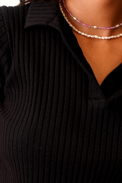 تیشرت آستین کوتاه آکاردئونی زنانه