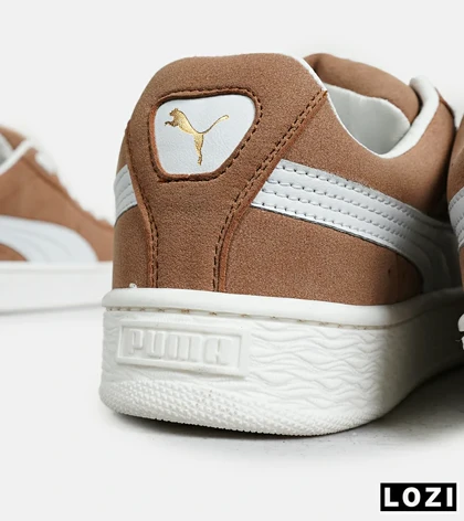 کفش کتانی ورزشی قهوه ای مردانه و زنانه PUMA suede XL مدل 6889