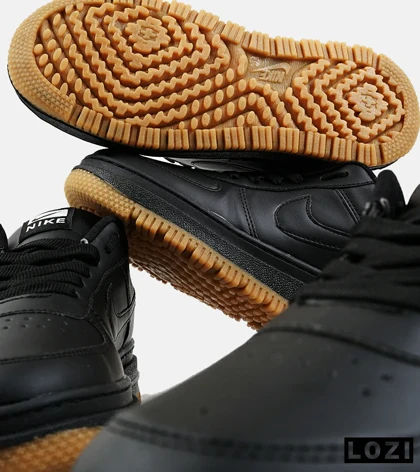 کفش کتانی مردانه و زنانه مشکی کرم نایک NIKE AIR FORCE مدل 2140