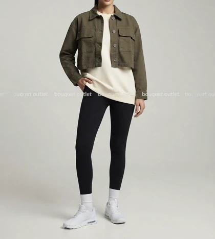 کت کراپ سدری تیره برند H&M