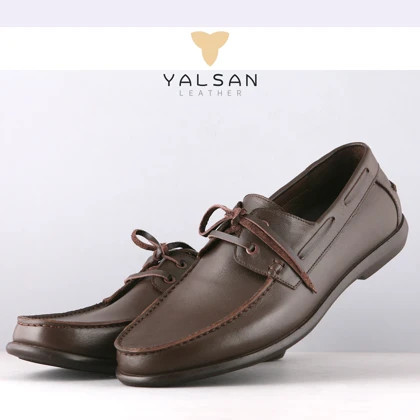 کفش کالج مردانه چرم یلسان مدل فیچر کد 551-GN