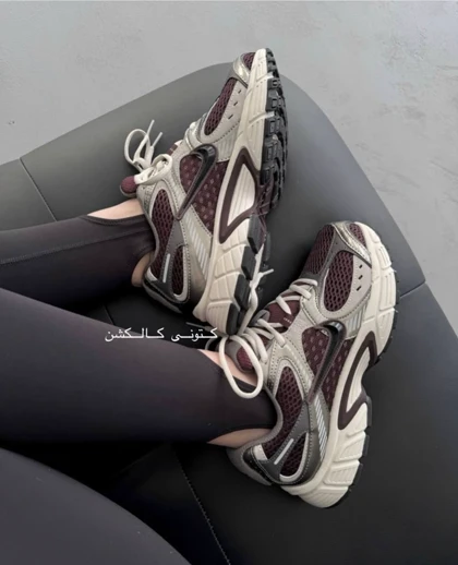 کتانی نایک وی پنج رانر نقره ای زرشکی Nike V5K RNR Crimson کیفیت اورجینال