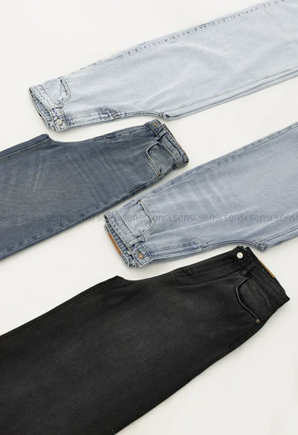 شلوار جین شافل بگ کد1005011