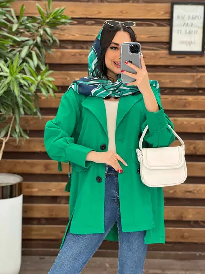 مانتو چهار دکمه سرجیب دوبل