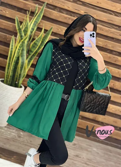 مانتو عروسکی بالا گلدوزی