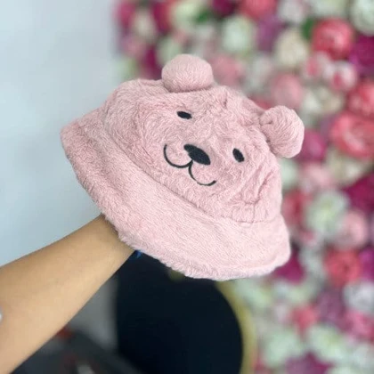 کلاه باکت وارداتی تدی - خرس گوشدار