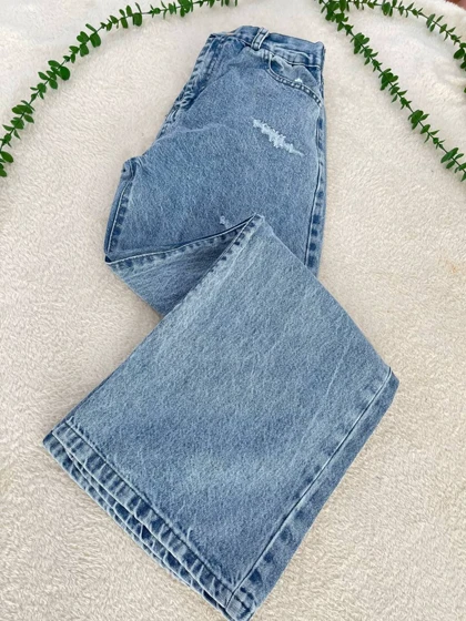 شلوار جین بگ ژیوار (آبی روشن)