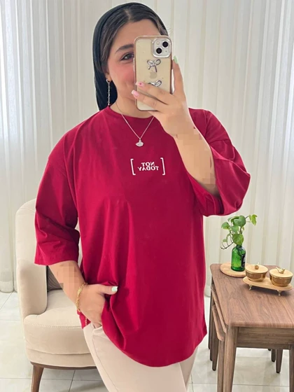 تیشرت زنانه و دخترانه not today اسپرت کد 432