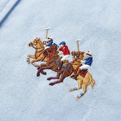 پیراهن گلدوزی مردانه طرح چوگان برند Ralph Lauren