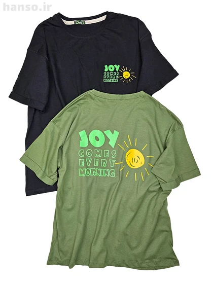 تیشرت نخ پنبه طرح JOY آفر Offer