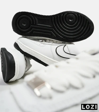 کفش مردانه و زنانه سفید مشکی NIKE AIR FORCE