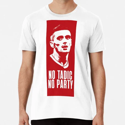 تیشرت لانگ ورزشی آژاکس | تیشرت لانگ Ajax طرح No Tadic No Party کد 147624