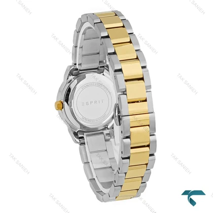 ساعت زنانه اسپیرت دورنگ طلایی صفحه طلایی Esprit-8213-L