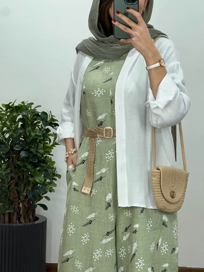 سرهمی شکوفه همراه با کمربند 5(ایراد دار)
