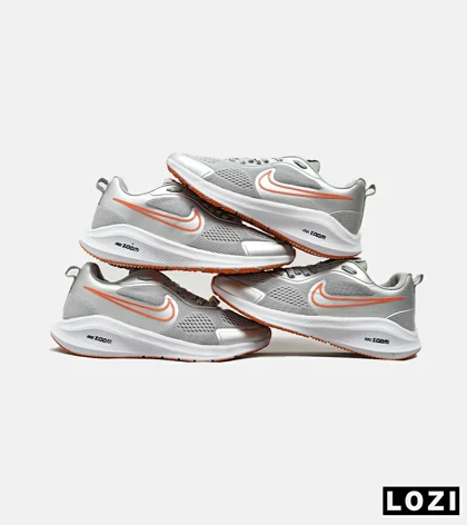 کفش کتانی مردانه طوسی نارنجی نایک NIKE PEGASUS V10