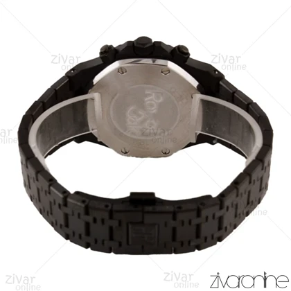 ساعت اودمار پیگه (AP) مردانه تمام مشکی صفحه مهندسی 105676