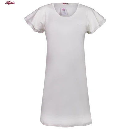 سارافون زنانه کوزا مدل آستین چین‌دار سفید کد 9230