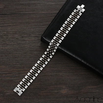 دستبند رولکس بافت وسط پهن 40043