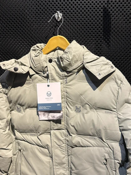 کاپشن مردانه پفکی طرح دار