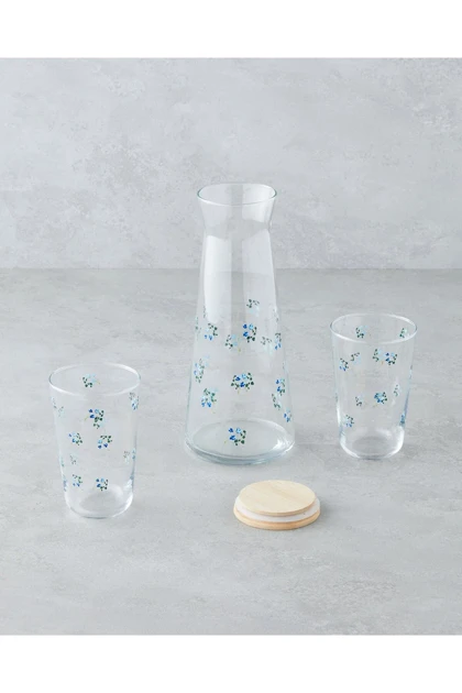 سرویس آب English Home مدل Bloom 1150 + 400 میلی‌لیتر - آبی