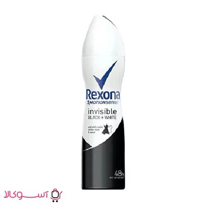 اسپری ضد تعریق زنانه رکسونا مدل invisible black and white حجم 200 میل