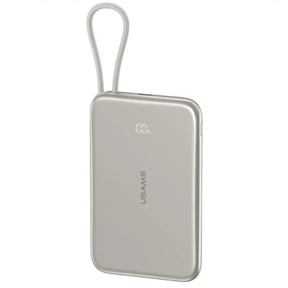 پاور بانک 5000 فوق باریک با کابل Type-C یوسامز USAMS US-CD227 با اتصال مگنتی