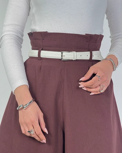 دامن شلواری کمر پیلی کد 170019