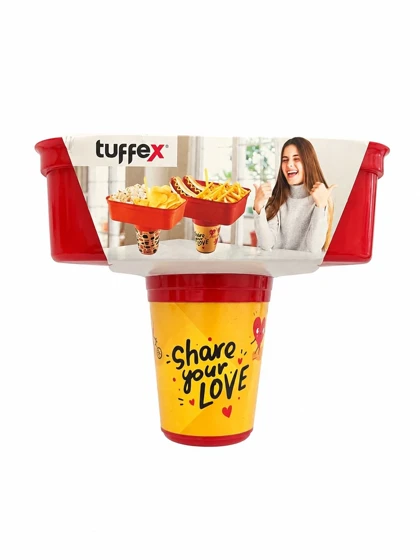 ظرف اسنک و نوشیدنی دو کاره Tuffex تافکس