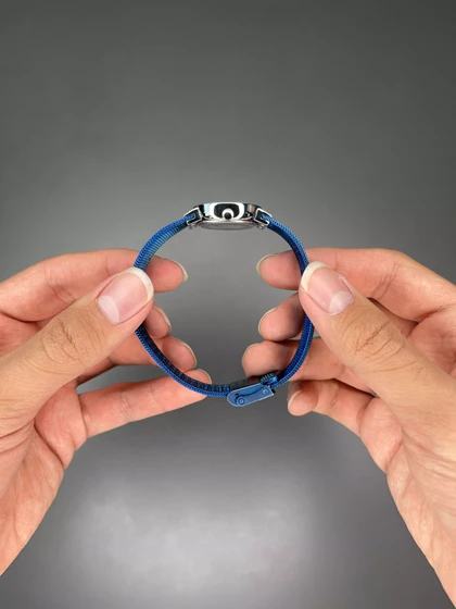 ساعت مچی برینگ بند حصیری بند آبی Bering