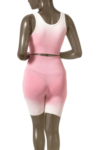 ست ورزشی زنانه بدنسازی سیملس صورتی SH