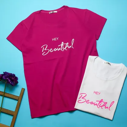 تیشرت hey beautiful