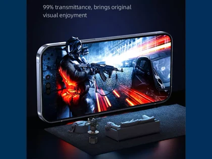 محافظ صفحه نمایش آیفون 12 و 13 پرومکس، 14 پلاس با ابزار نصب یوسامز USAMS Glass iPhone 13 Pro Max/14 Plus/BH805M01