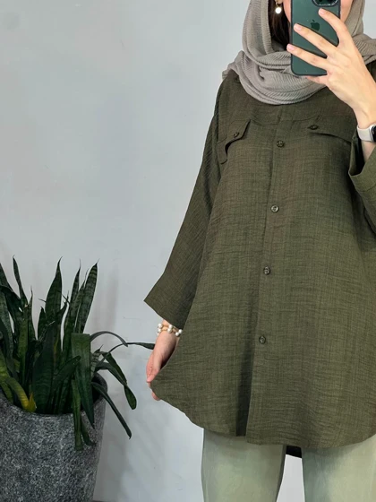 مانتو دکمه دار برکه 5